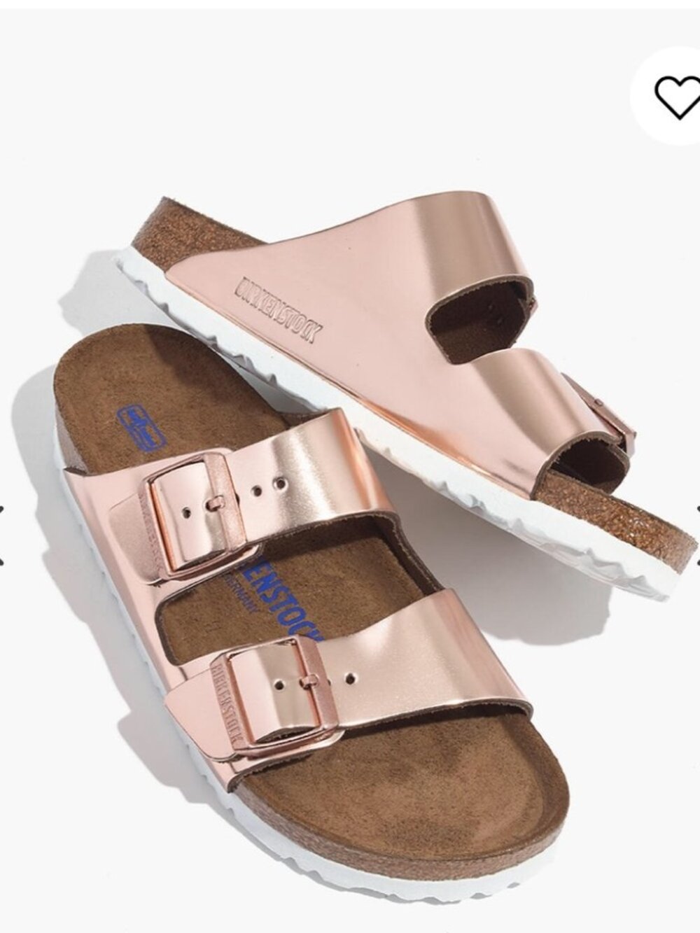 Rose Gold Metallic Birkenstock Arizona Size 36